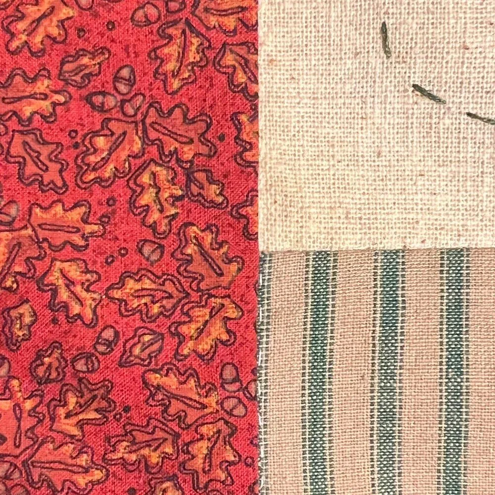 Hand Stitched Antique Needlework Sampler Reproduction Appliqué & Embroidery - Picture 14 of 16